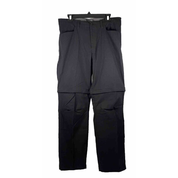 Eddie Bauer Men’s Convertible Tech Pants UPF 50+ Pockets Black Sz 36x32 - Picture 4 of 10